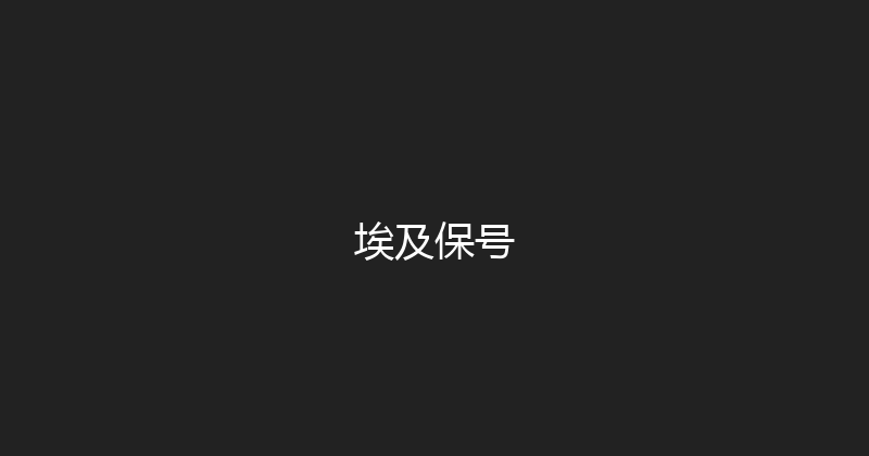 埃及保号 